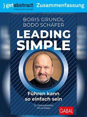 cover image of Leading Simple (Zusammenfassung)